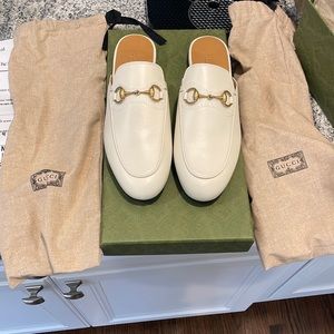 Gucci sandal leather l.s. malaga kid mystic white